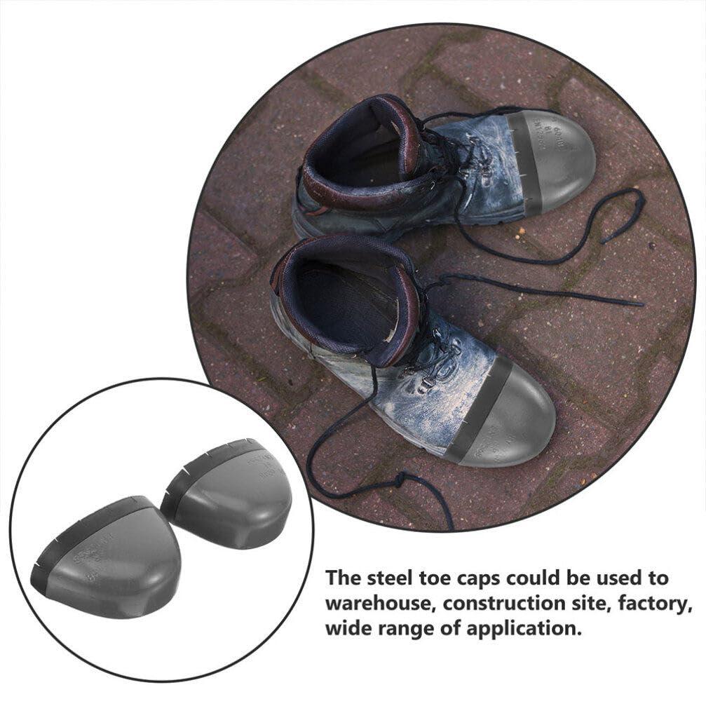 Healifty 1 Pair of Foot Guard Metatarsal Protector, Safety Shoes Steel Toe Guard Metatarsal Guards Toe Covers Steel Toe Caps for Men