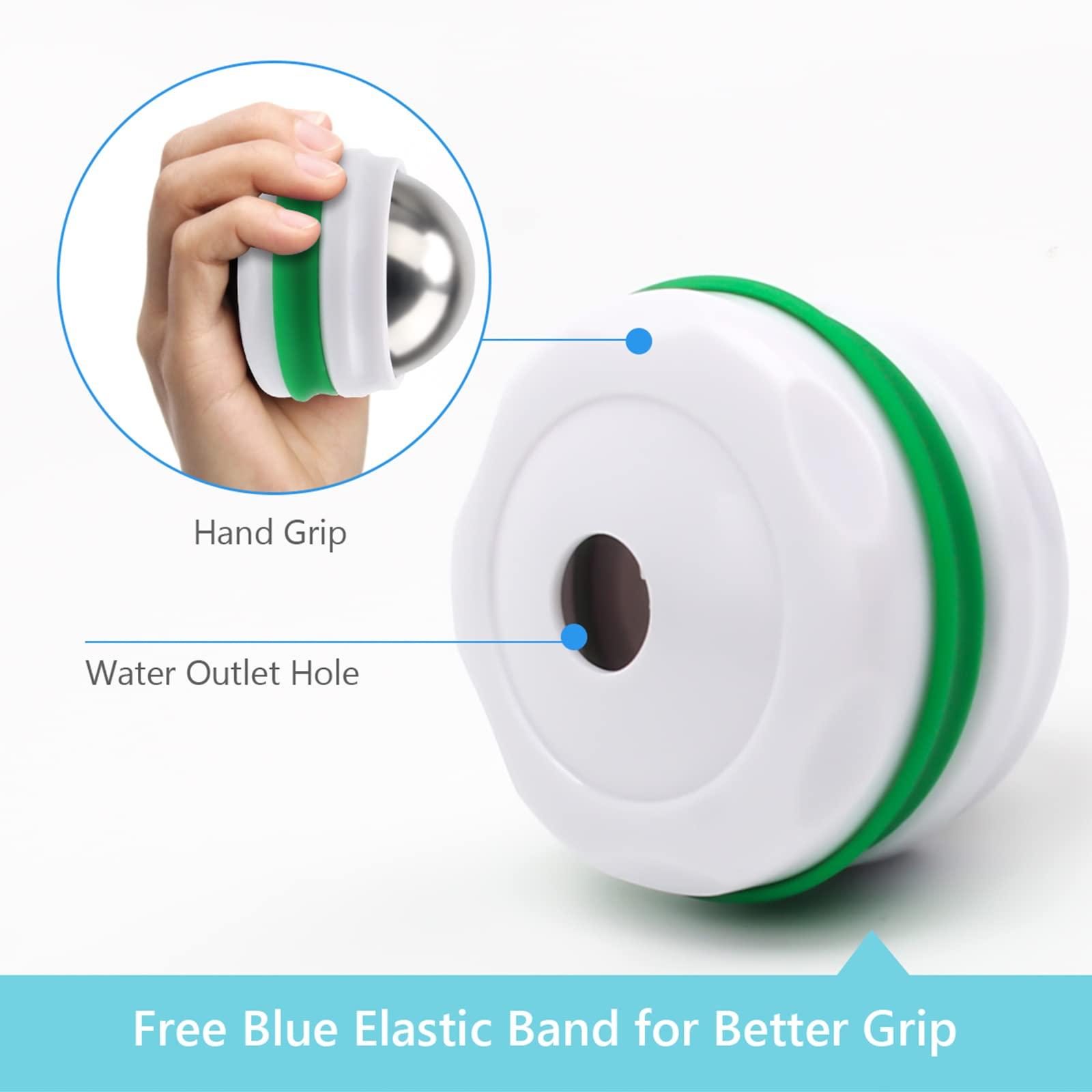 AHIER AHIER Cold Massage Roller Ball, Cold Therapy Relief, Free Rolling Removable Gel Ball Deep Tissue Massage Pain Relief, Great Tool for Back/Neck Pain, Muscles Recovery and Inflammation