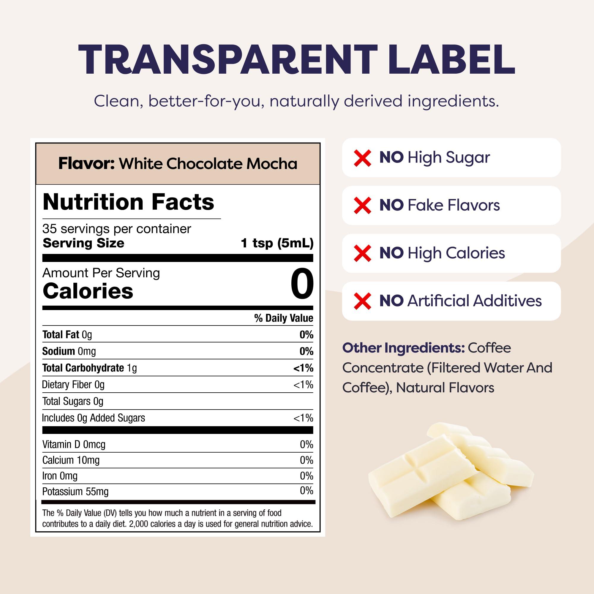 Javy Coffee Javy Coffee Concentrate - Cold Brew Coffee, Perfect for Instant Iced Coffee, Cold Brewed Coffee and Hot Coffee, 35 Servings - White Chocolate Mocha