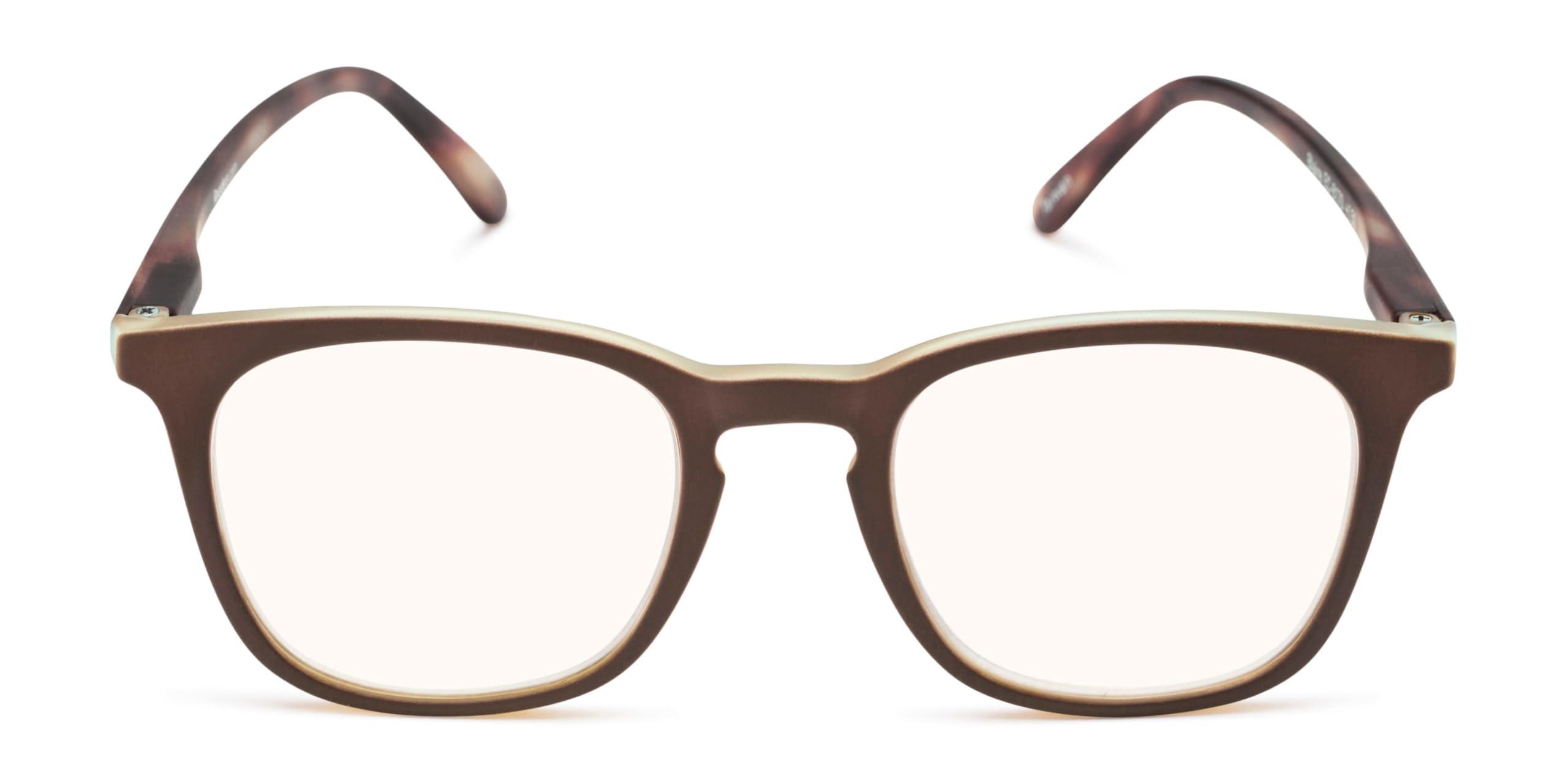 Readers Readers.com Reading Glasses: The Blaire Blue Light Reader square Style for Men and Women