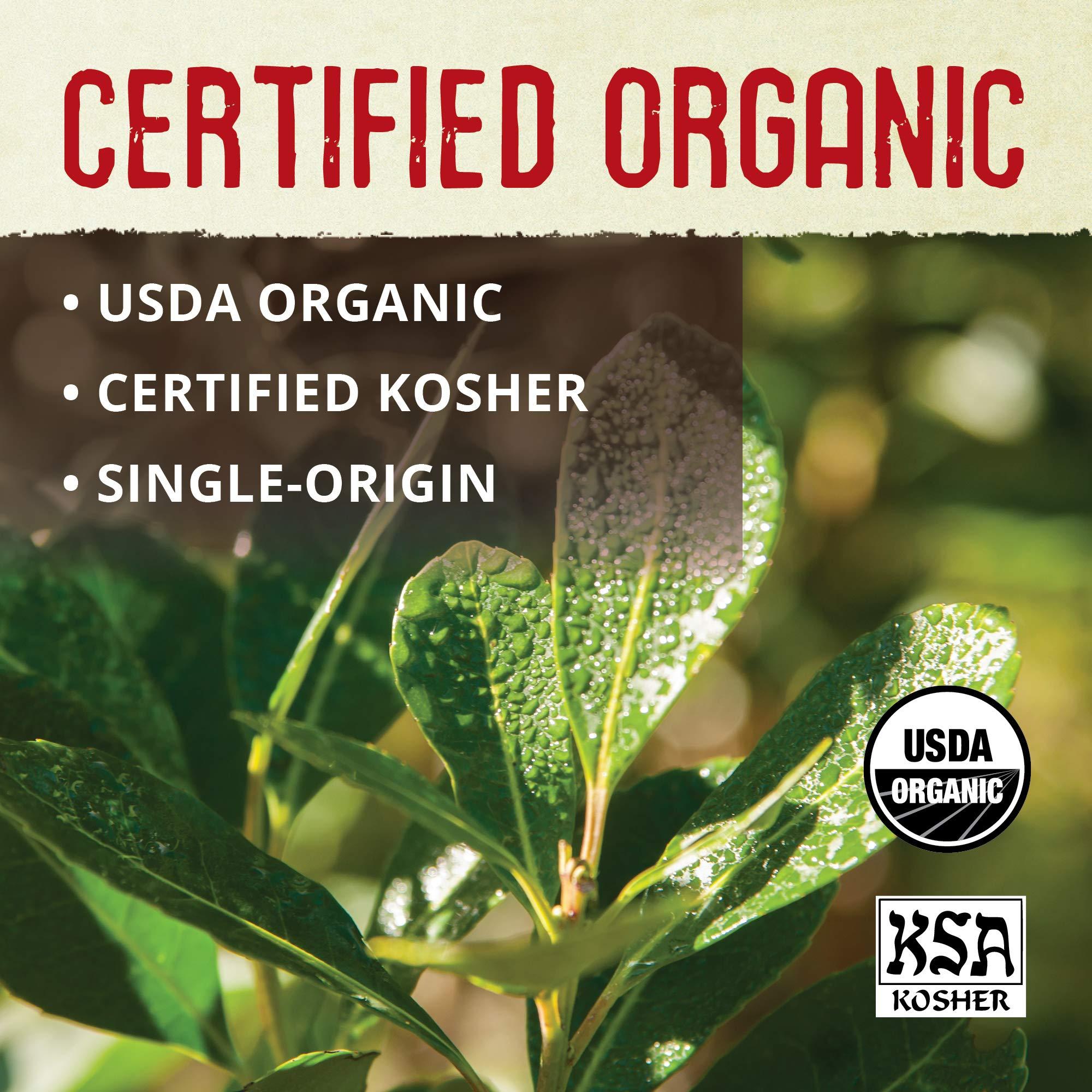 ECOTEAS ECOTEAS Organic Unsmoked Yerba Mate Tea Bags - 24 Count, 1.7 Oz - Organic Detox Tea - Hi Caf Tea - Clean Yerba Mate Energy Burst - Ecoteas Yerba Mate