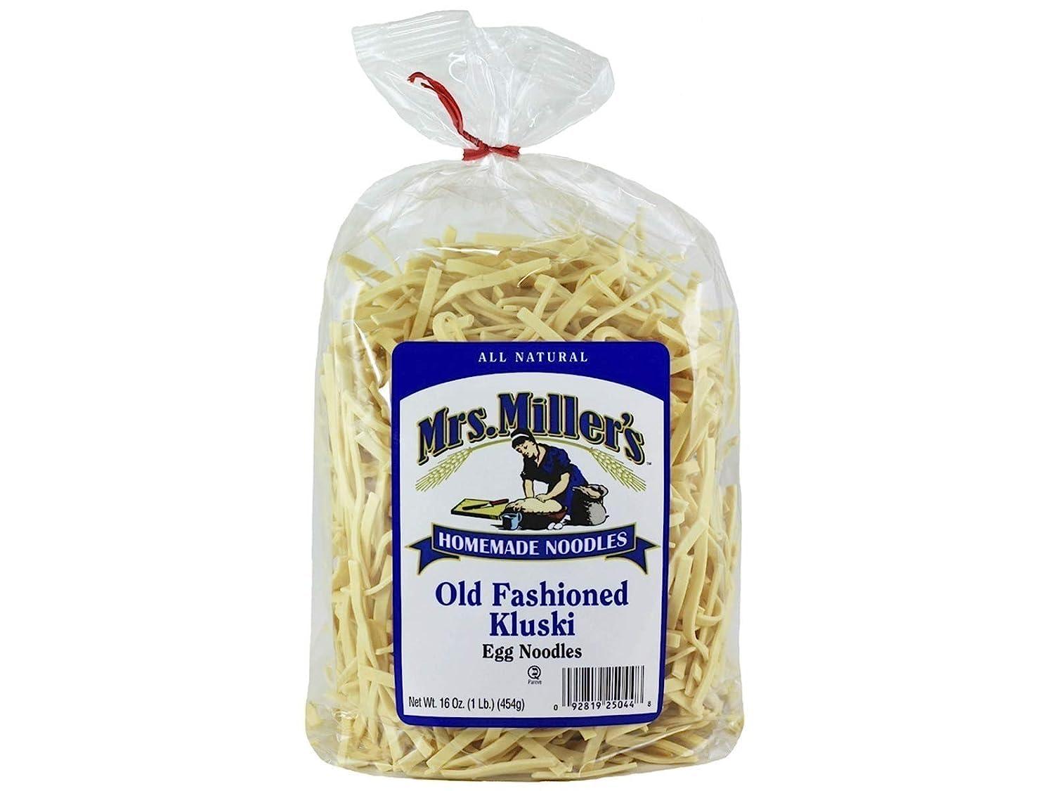 CPG.IO Mrs. Miller\'s Old Fashioned Egg Noodles, Kluski 16 Ounce (Pack of 3)