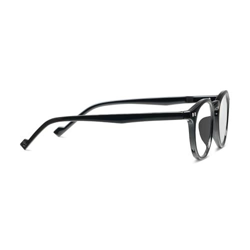 Peepers by PeeperSpecs Peepers by PeeperSpecs Men\'s Chester Round Reading Glasses, Black, 1.75