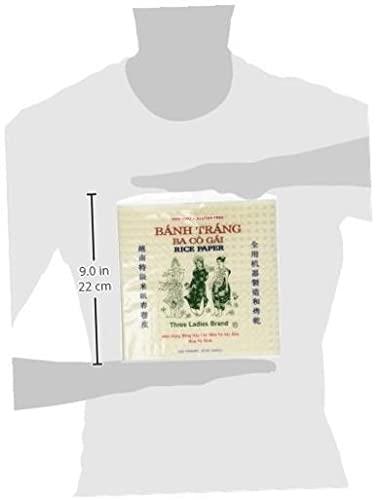 Three Ladies Three Ladies 2 Packs Square Rice Paper Wrappers (22cm) .3 pack