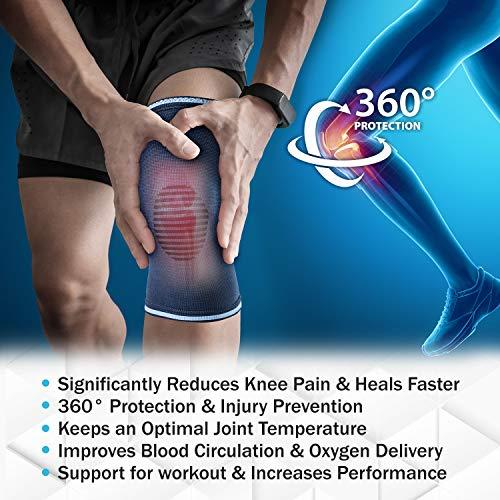 POWERLIX POWERLIX Compression Knee Sleeve for Women & Men, Medical Knee Brace for Arthritis & Knee Pain Relief, Meniscus Tear & Injury Recovery, Knee Support & Protection for Working Out, Running & All Sports