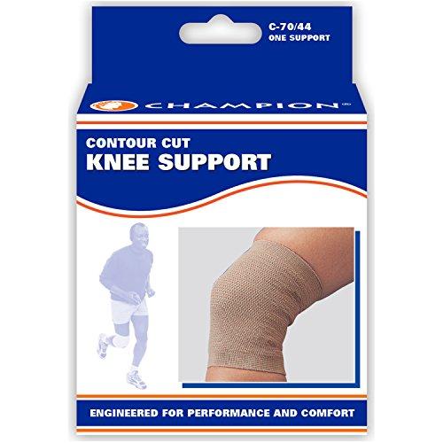 Champion CHAMPION C-70 Contour Cut Knee Support V-Large, Beige, V-Large
