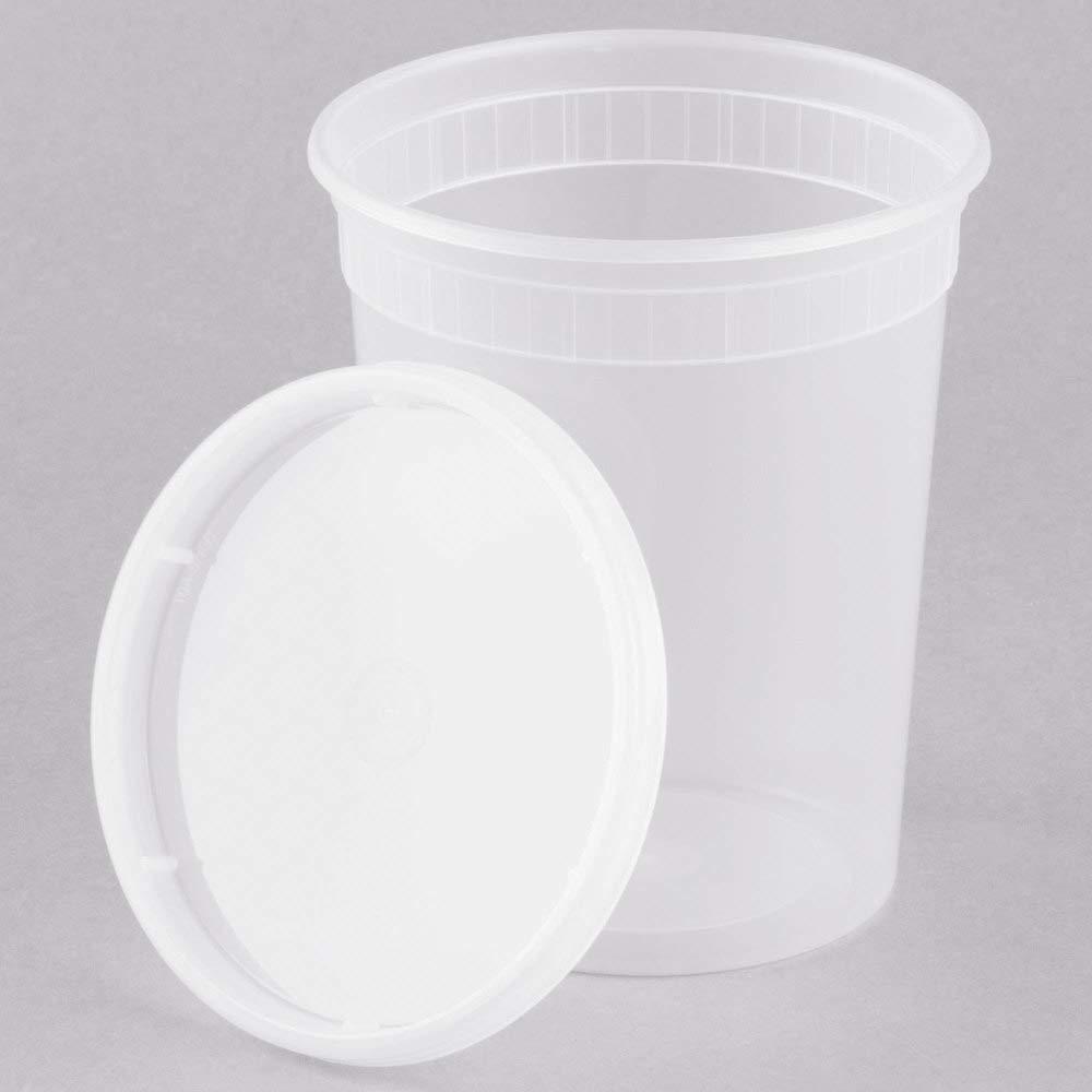 Generic 32oz Deli Food Storage Containers with Lid Togo Soup Cup Microwave Safe 240-pack (32oz)