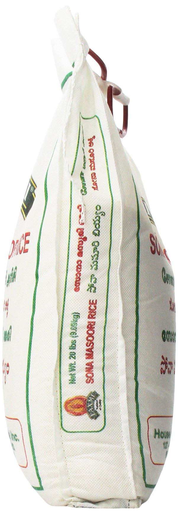 Laxmi Laxmi All-Natural Sona Masoori Medium Grain Rice, Made Pure, Made Fresh, Tradition of Quality, Product of India (10lb)