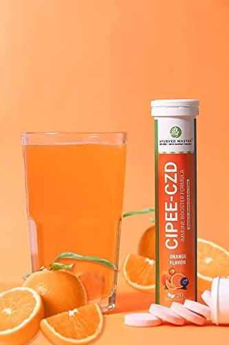 AYURVED MASTER CIPEE-CZD Immunity Booster Drink with Vitamin C, D3 and Zinc | 20 Tablets