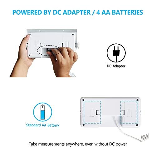 BRMDT BRMDT Digital Scales for Body Weight Heavy Duty for Hospital & Physician Use, Large Digital Display and Base with The Ability to Weigh Up to 660lbs/300kg (White, DT-550)