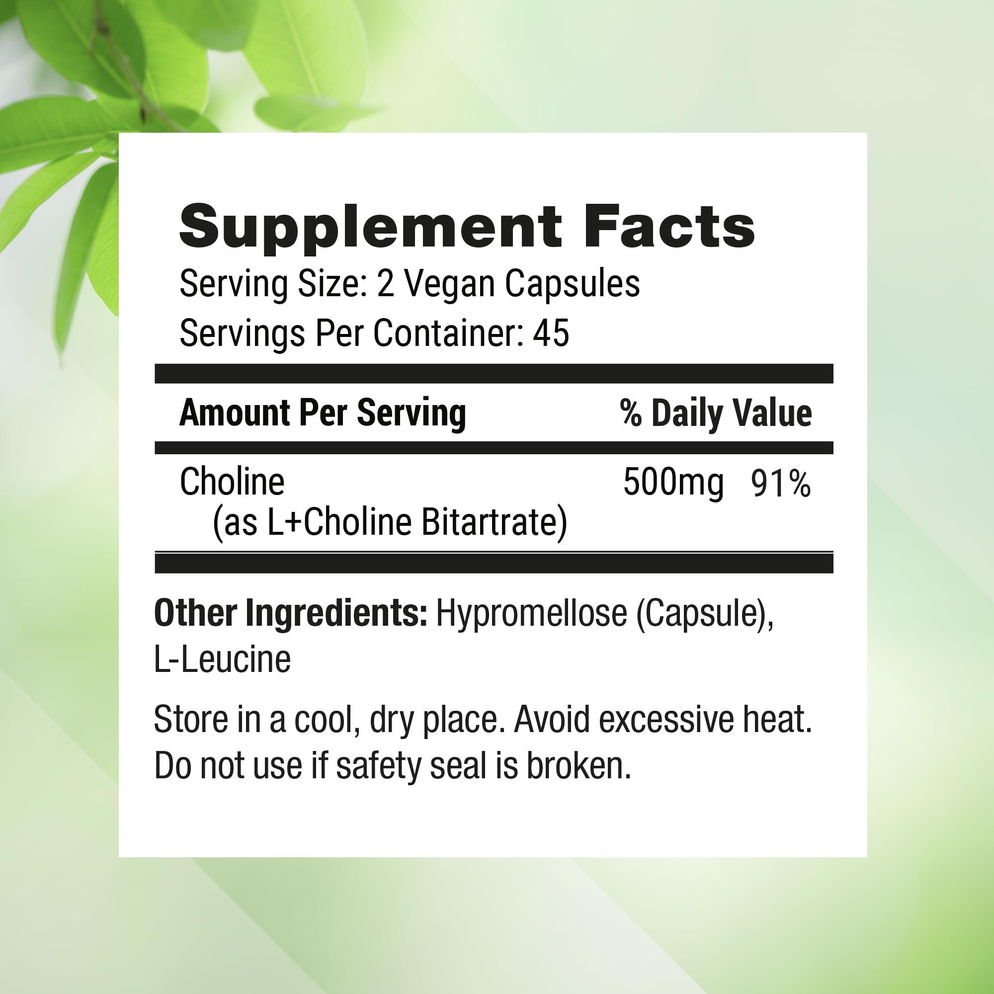 Nested Naturals Nested Naturals Choline Bitartrate & Magnesium Glycinate Chelate Stack | Relaxation, Sleep Support, Cognitive Performance (210 Count)