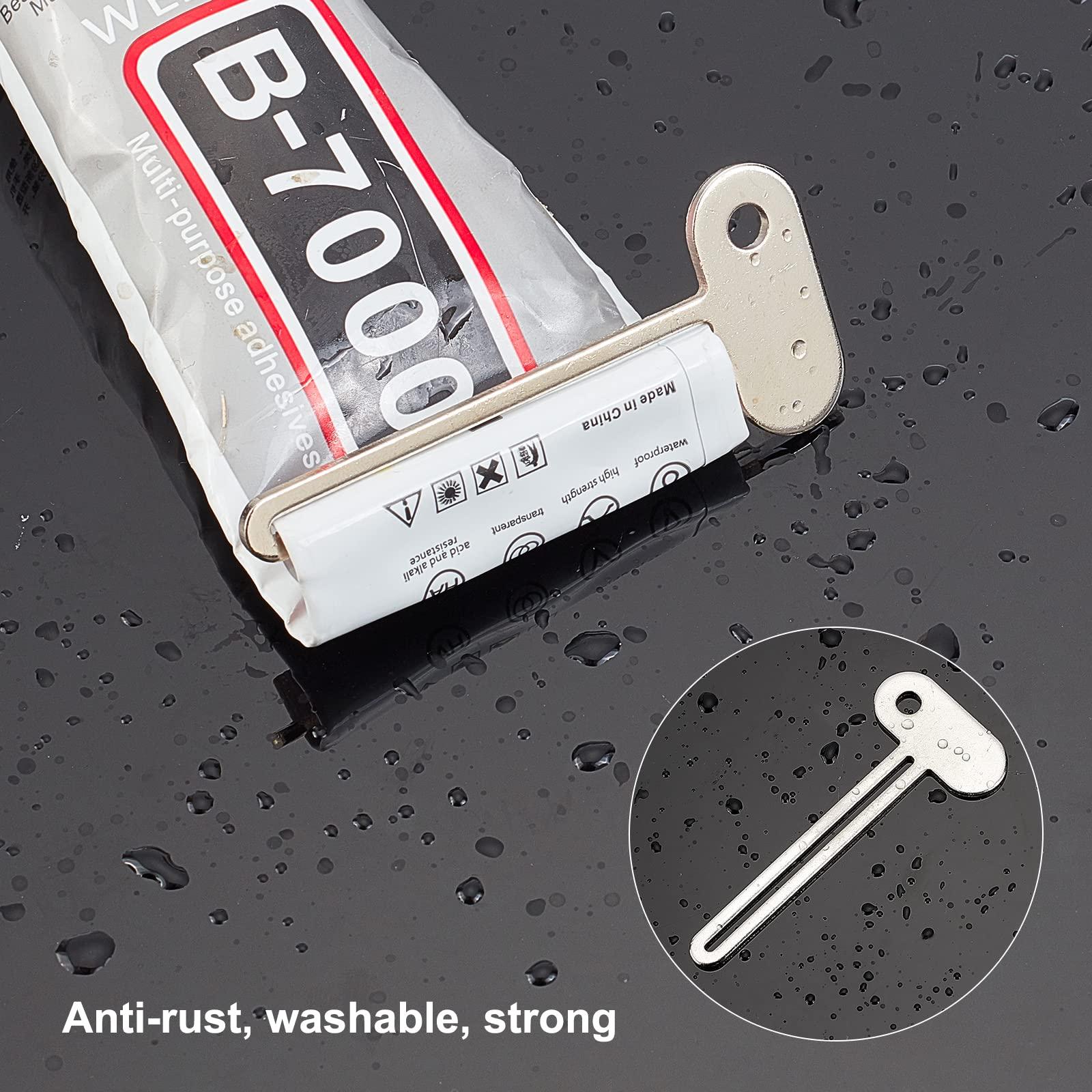 GORGECRAFT GORGECRAFT 10PCS Toothpaste Squeezer Metal Tube Squeezer Key Stainless Steel Toothpaste Roller Presser Tube Wringer Gel Extruder Rolling for Paint, Cream, Cosmetic and Hair Dye