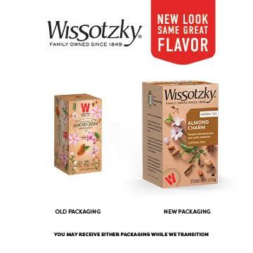 Wissotzky Wissotzky Almond Charm Tea Bags, 20 Tea Bags | Caffeine Free | AKA Chemdat Hashaked | Delicious Aroma