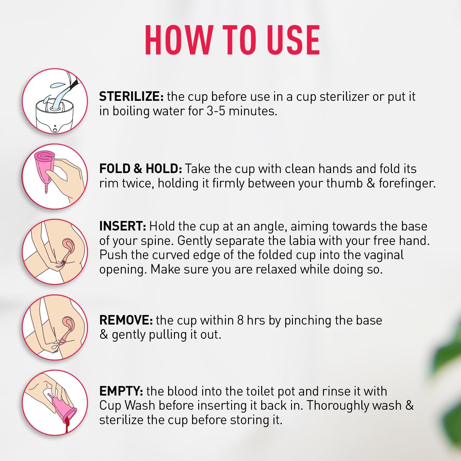 Sirona Sirona Reusable Menstrual Cup - Small Size | Ultra-Soft, Odor-Free, Rash-Free Medical-Grade Silicone with Pouch | Leak-Proof Period Cup for Heavy & Light Flow | Tampon & Pad Alternative | Pack of 1