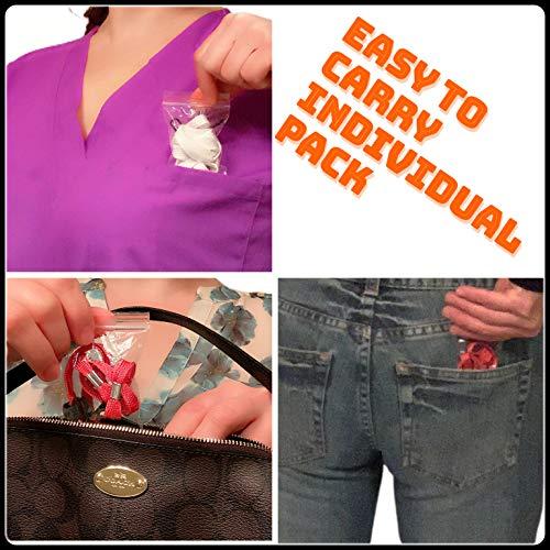 Comfi3D 10 PCS Mask Extender/Mask Strap/Ear Saver/Lanyard Hook for Masks with Adjustable Mask Clips with High Elastic Fabric - Works for Adults & Kids (10 Lanyard (Black))