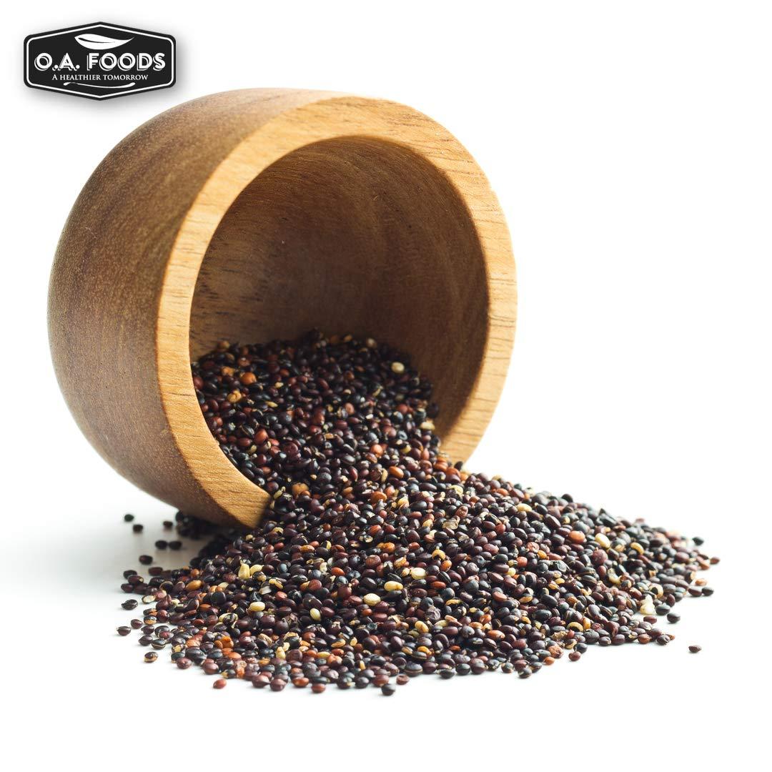 OA QUINOA Royal Organic Black Quinoa | OA Quinoa Now Greenfit | Non-GMO, Gluten-Free, Vegan, and Organic | Complete Protein, High Fiber, Low-Calorie Black Quinoa | (10 Pound - Pack of 1)