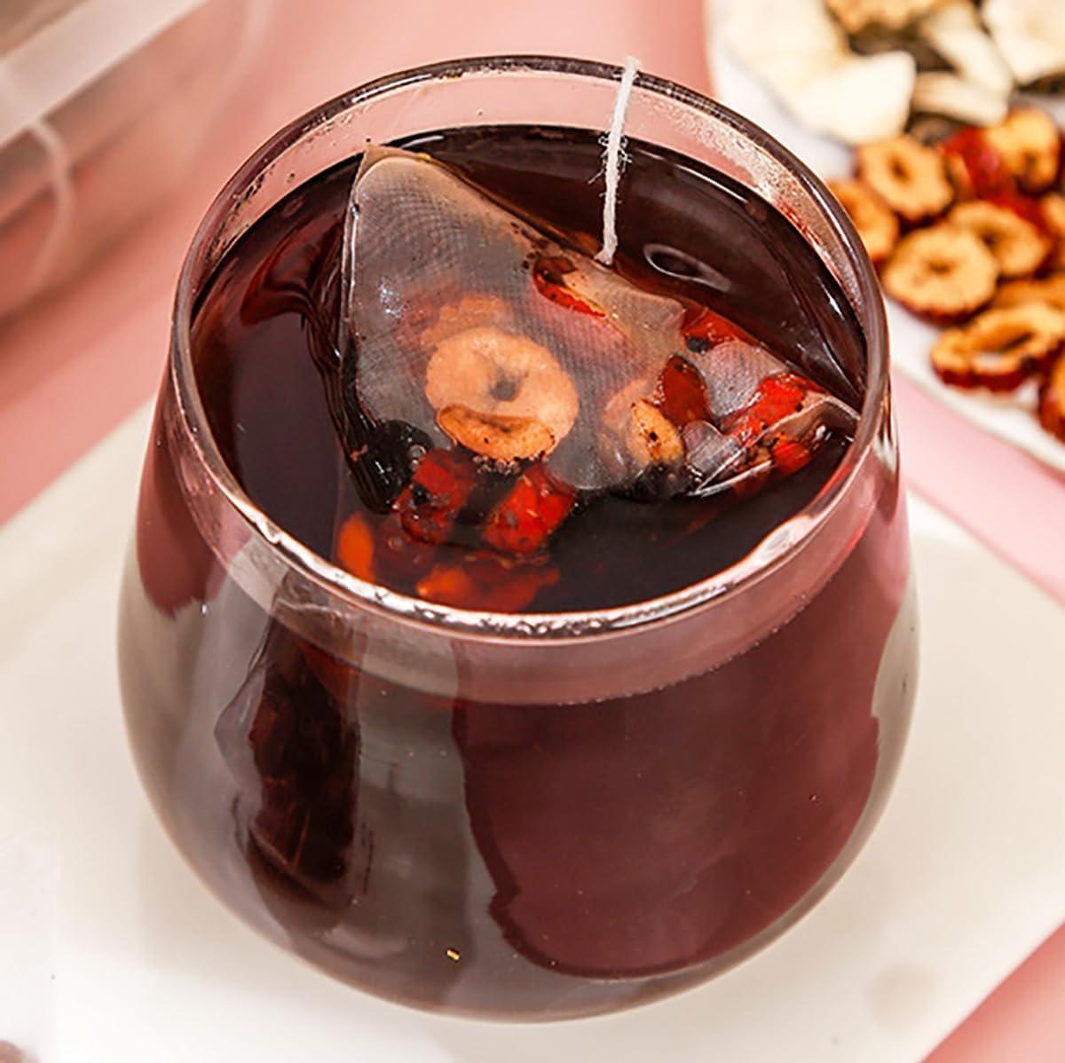 guluxly Ginseng Five Treasure Tea - Kidney Tea Wubao Tea, Ginseng Kidney Tea Formula Five Treasure Red Date Natural Chinese Herbal Tea, te de rion Saludable Organica (2Pack(50Bags))