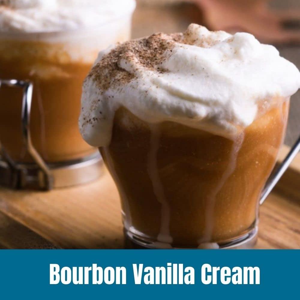 Door County Coffee & Tea Co. Door County Coffee Bourbon Vanilla Cream Flavored Coffee Whole Bean | 10 oz Bag | Medium Roast | 100% Specialty Arabica Coffee | Flavored Gourmet Coffee | Bourbon Vanilla Cream