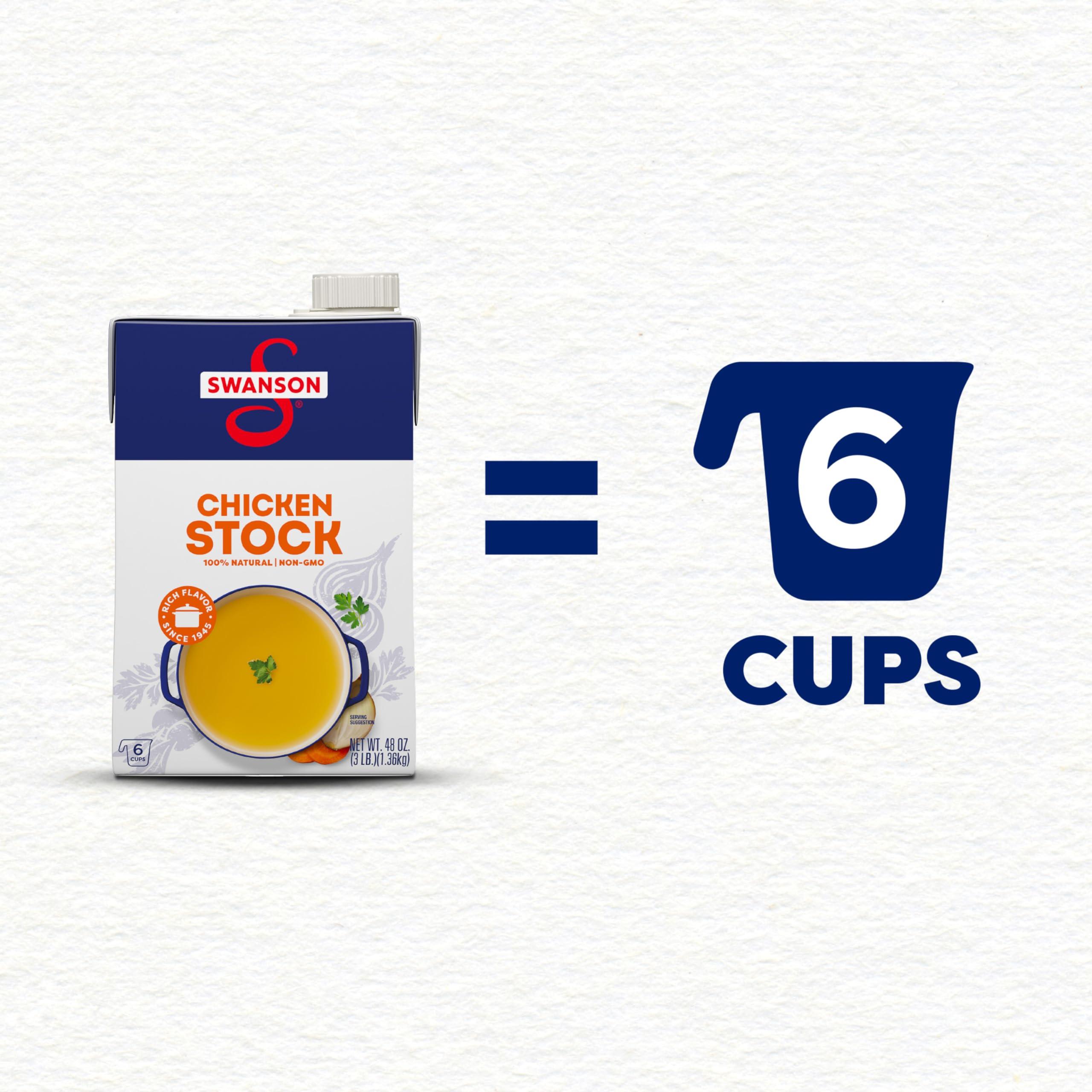 SWANSON S Swanson 100% Natural Chicken Stock, 48 oz Carton