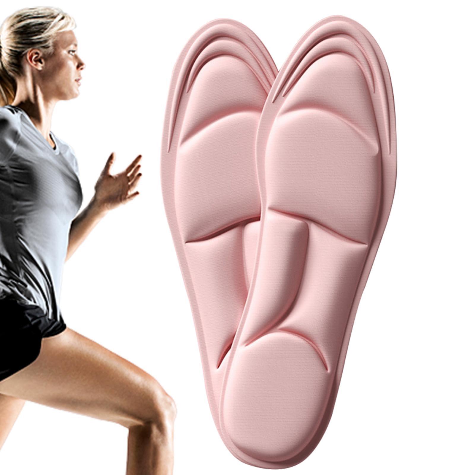 Generic Cushioned Insoles, Plush Insoles, Soft Gel Insoles, Replacement Shoe Inserts for Work Boot, Running Shoes, Hiking, Sneaker, Cushion Insoles Shock Absorbing for Foot Paisn Relief, Comfort Inner Soles