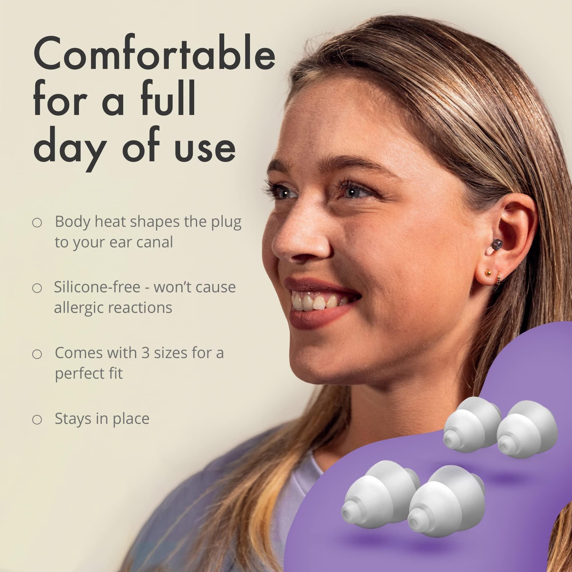 Alpine Alpine ClearTone - High Fidelity Ear Plugs for Concerts, Noise Sensitivity and More - 21dB - Soft & Comfortable - Comes with 3 Sizes: S/M/L - Earplugs for Noise Reduction - Mica