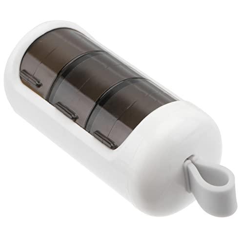 Alipis Alipis 3 Pcs Pill Storage Box Creative Pill Holder Plastic Container Purse Pill Case Purse Holder Mini Pill Organizer Storage Case Travel Tablet Plastic Abs White Medicine Chest