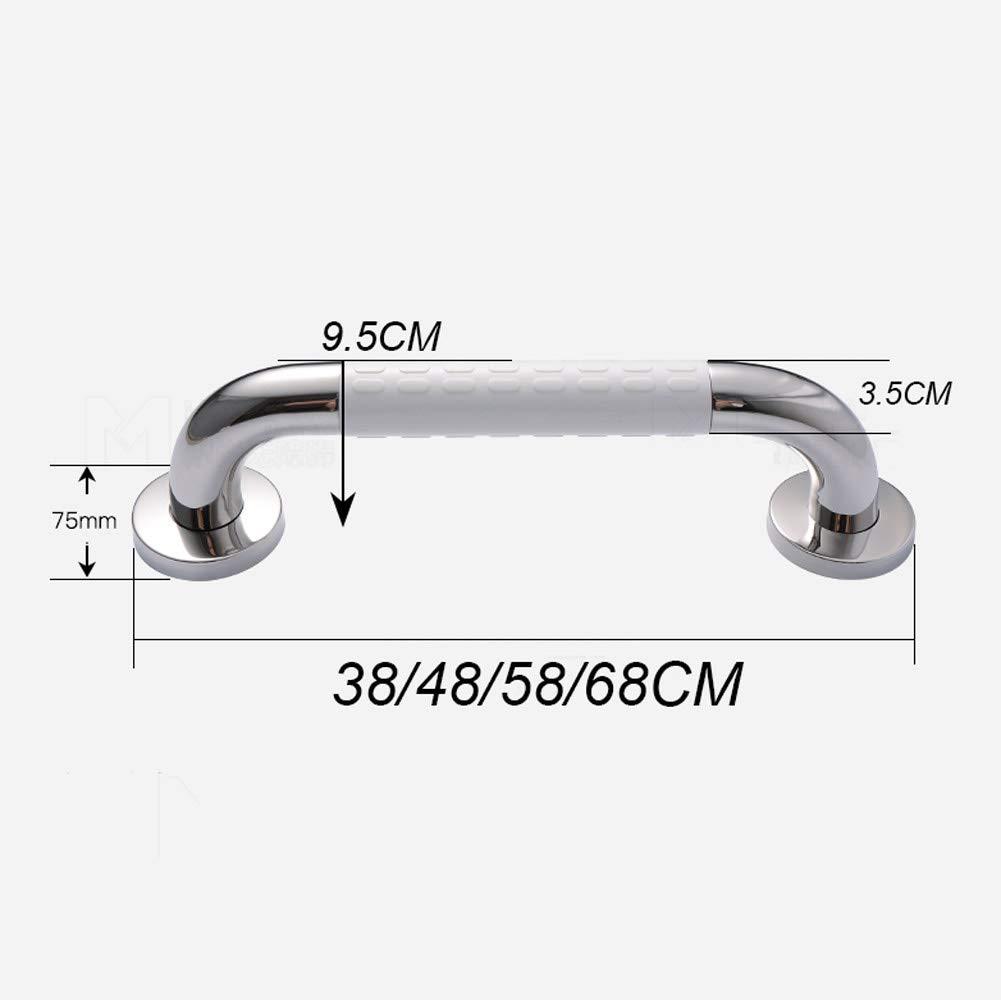 TenNuoDa Grab Bar Bathroom Safety Hand Rail 22-Inch Chrome Grab Bars for Bathtubs and Showers, 304 Stainless Steel Handrail with Nylon Handle Grab Bars for , Handicap Rails Elderly Children Grab Bars Armrest C