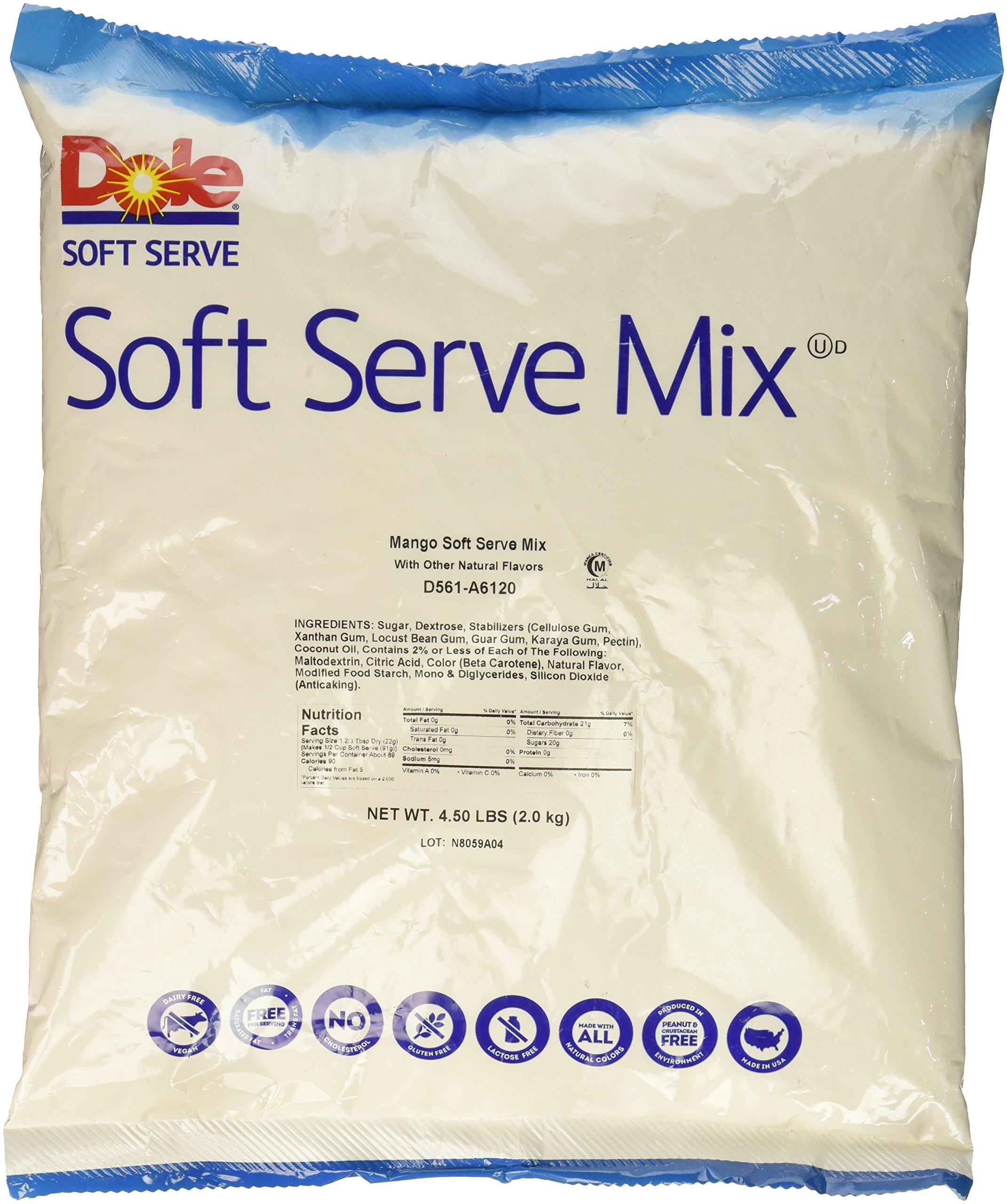 Dole Dole Soft Serve Mix, Mango, 4.75 Pound