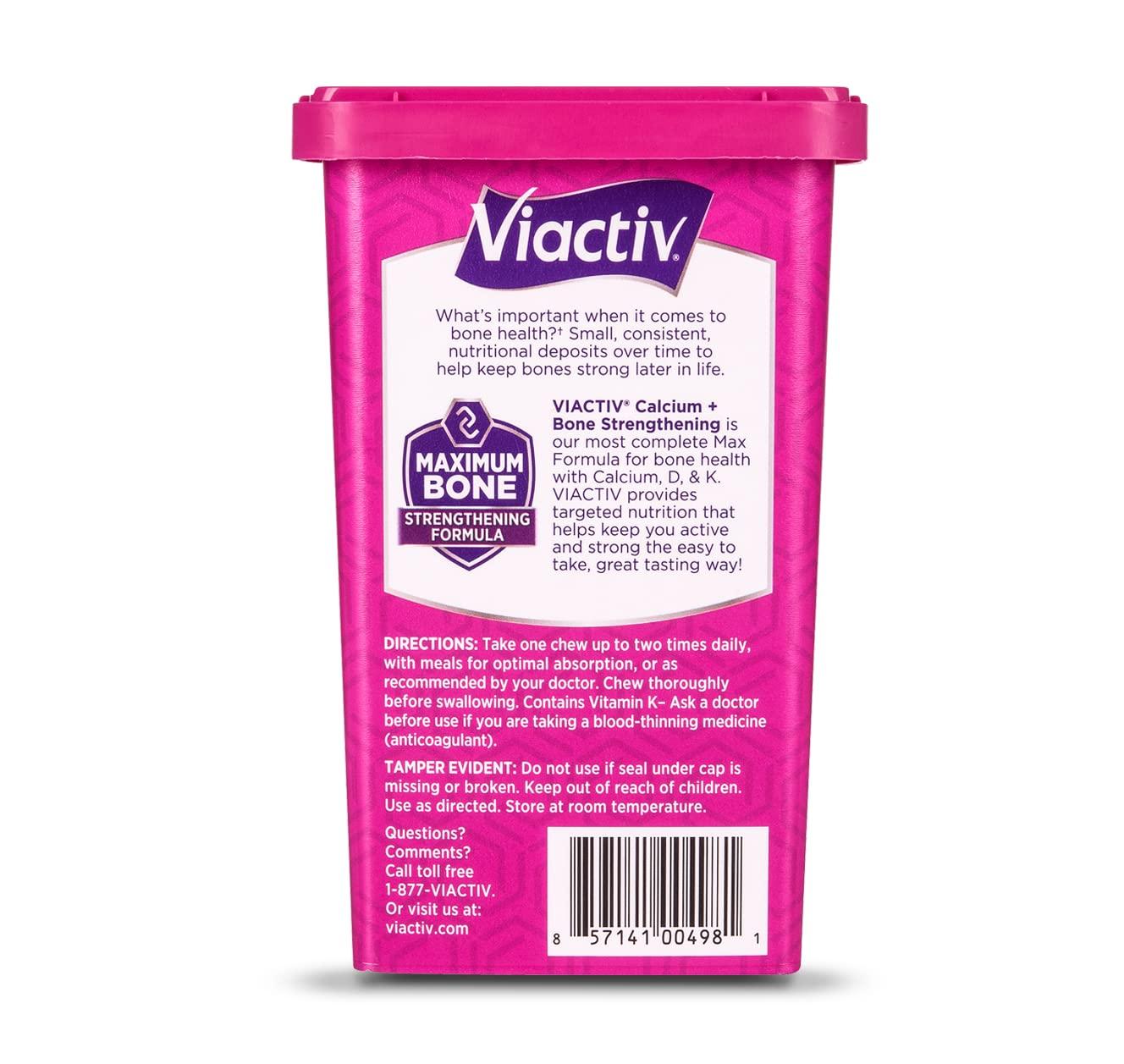 Viactiv Viactiv, Calcium Plus D, Soft Chews, Caramel - 100 soft chews, Pack of 6