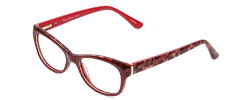 Calabria Calabria Valerie 9290 Cat-Eye Reading Glasses +3.25 Red Leopard Animal Print Women