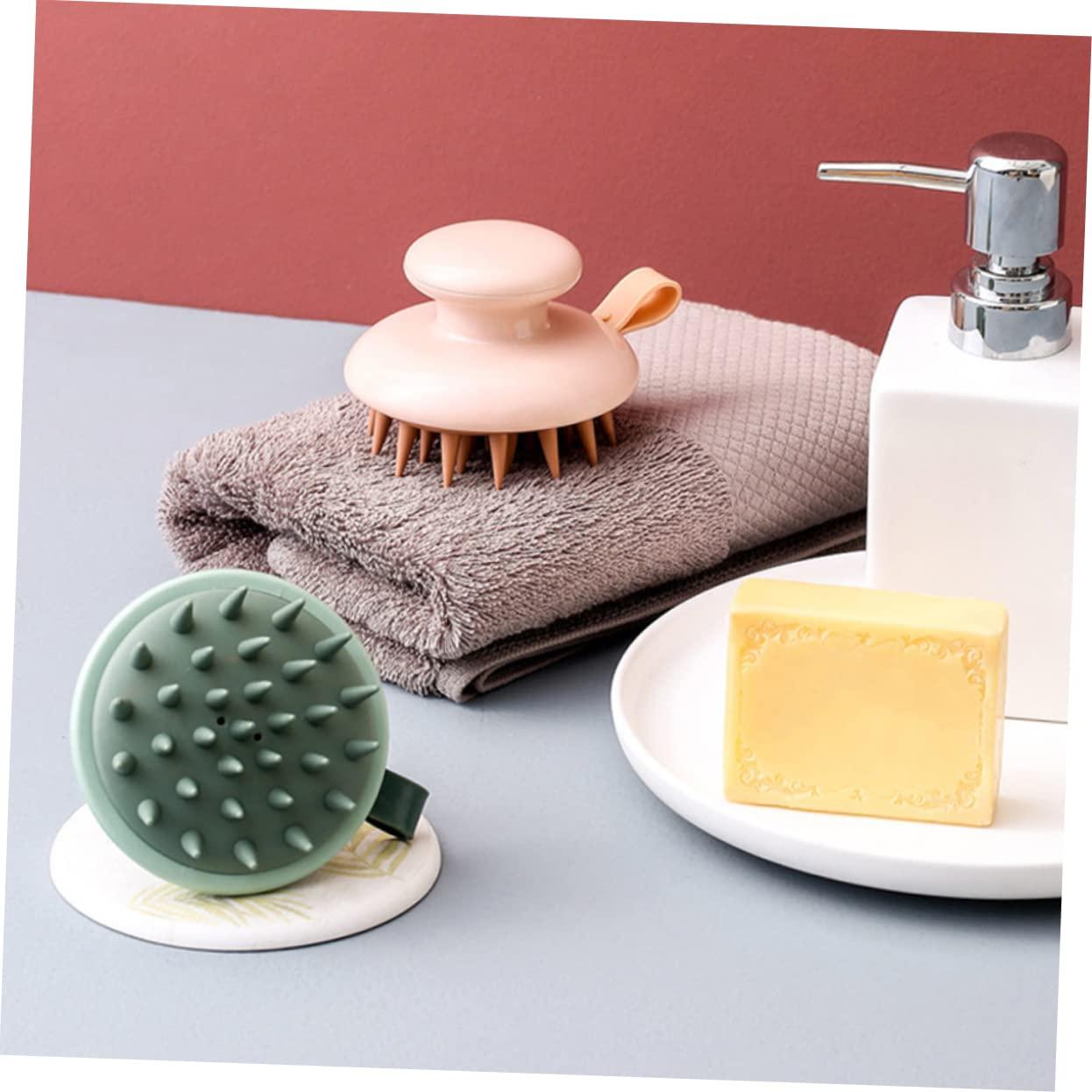 Beatifufu Beatifufu Silicone Shampoo Brush Hand Held Shampooer Silicone Scalp Scrubber Hair Massager Hand- Held Head Scrubber Hair Care Shampoo Brush Bath Scrubber Hair Scalp Massagers Shower