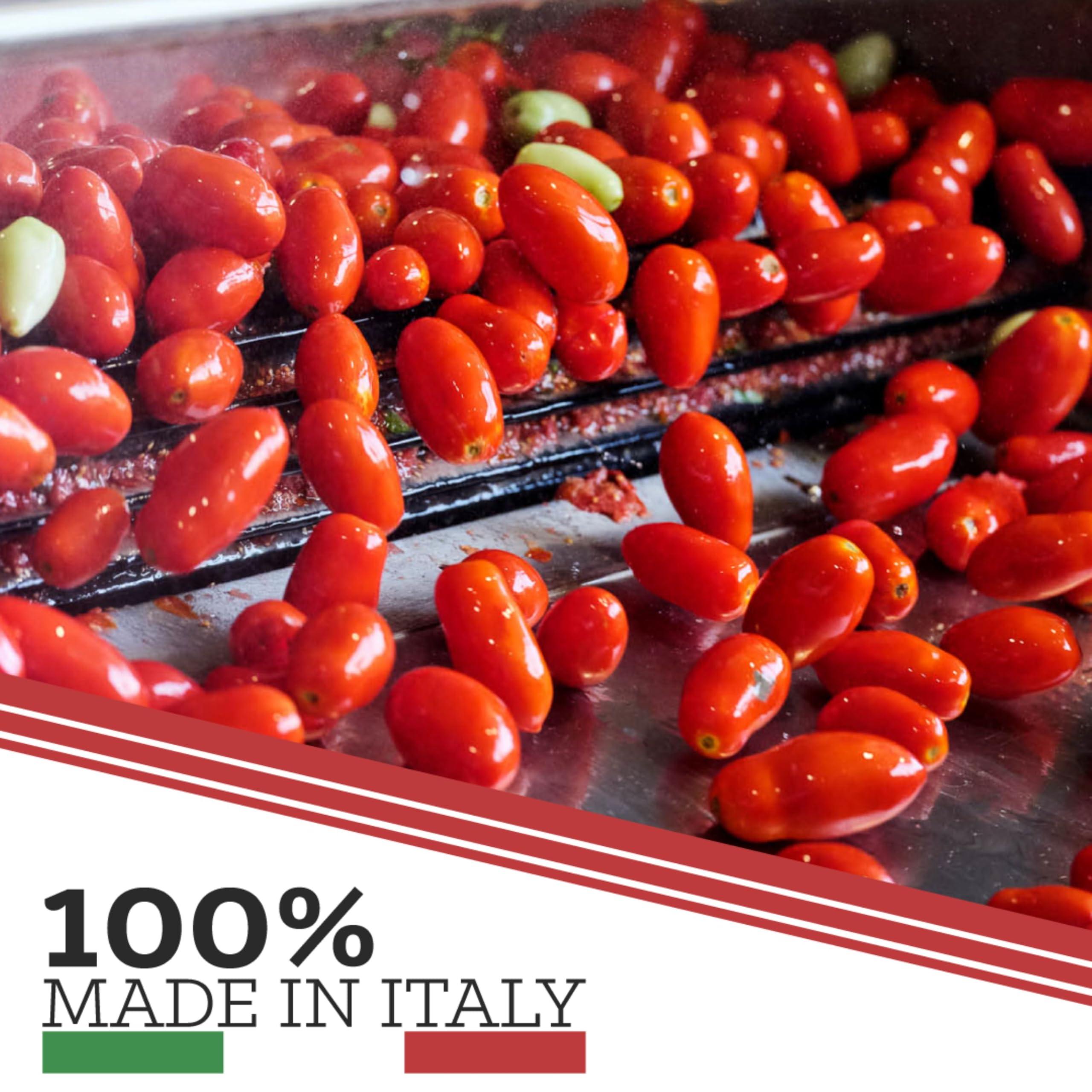 LA SAN MARZANO DI A. ROMANO MARCA BRANDROMANO La San Marzano - Tomato Basil Sauce - Pasta Sauce with 100% Italian Tomatoes Made in Italy - Peeled Tomatoes with Fresh and Natural Ingredients Non GMO Tomatoes, Vegan, Gluten Free, Kosher, Mediterranean Diet 24 Ounce Jar