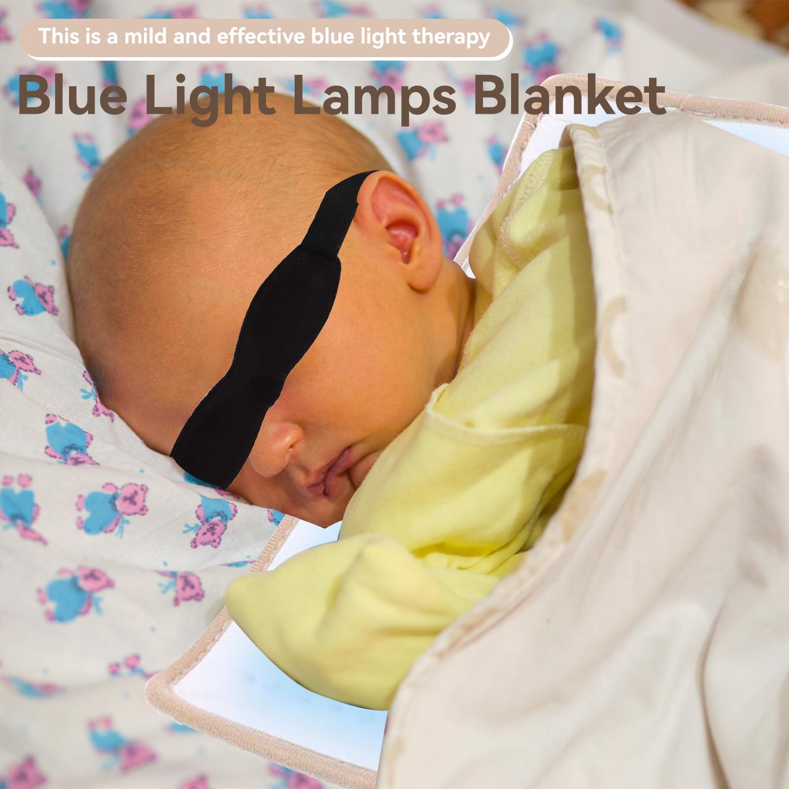 Agatige Newborn Jaundice Therapy Blanket, Professional Blue Light Lamps Jaundice Relief Tool Light Therapy Pad for Body