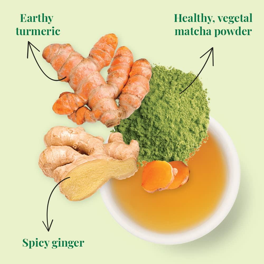 The Republic of Tea The Republic of Tea - Organic Digestion SuperGreen Tea Tin, 36 Tea Bags, Naturally Caffeinated Japanese Matcha and Green Tea