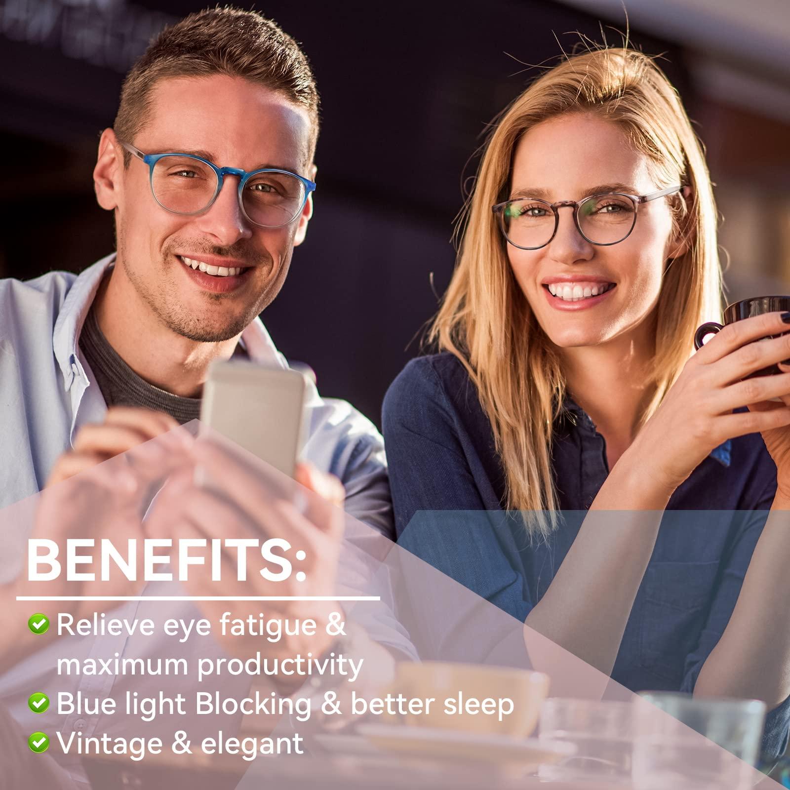 GIBLOGO GIBLOGO Reading Glasses for Women/Reading Glasses Men Eye Glasses Blue Light Reading Glasses Cheaters Eyeglasses