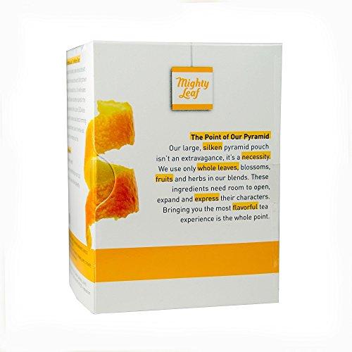 Mighty Leaf Mighty Leaf Whole Leaf Tea, Chamomile Citrus, 45 Tea Bags (Pack of 3, 15CT each) Individual Pyramid-Style Tea Sachets of Uncaffeinated Herbal Tisane with Chamomile and Orange Peel