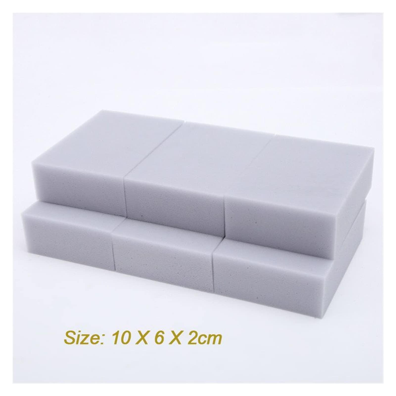 HIDIZ 200pcs/lot Gray Sponge Cleaning Kitchen Accessory 100 * 60 * 20mm (Color : 200pcs white)
