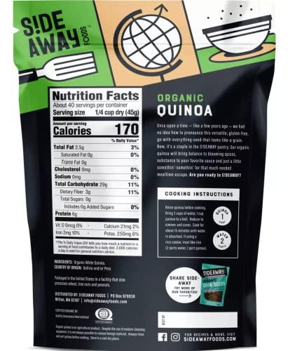 Sideaway Foods Sideaway Foods Organic Quinoa, 4lbs, 64 Ounces