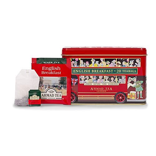 Ahmad Tea Ahmad Tea London Bus Tin, English Breakfast, 20 Count Tin