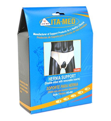 ITA-MED Ita-Med Hernia Support Double Sided with Removable Foam Inserts, Small