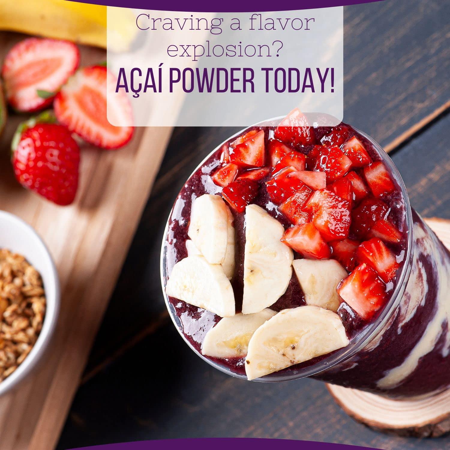 AKI ORGANIC AKI Acai Powder | Nourish Your Body with Ideal Vitamins & Nutrients | Powder for Smoothies - Non-GMO, Vegan Friendly & Gluten Free (5.30 Oz / 150 g)