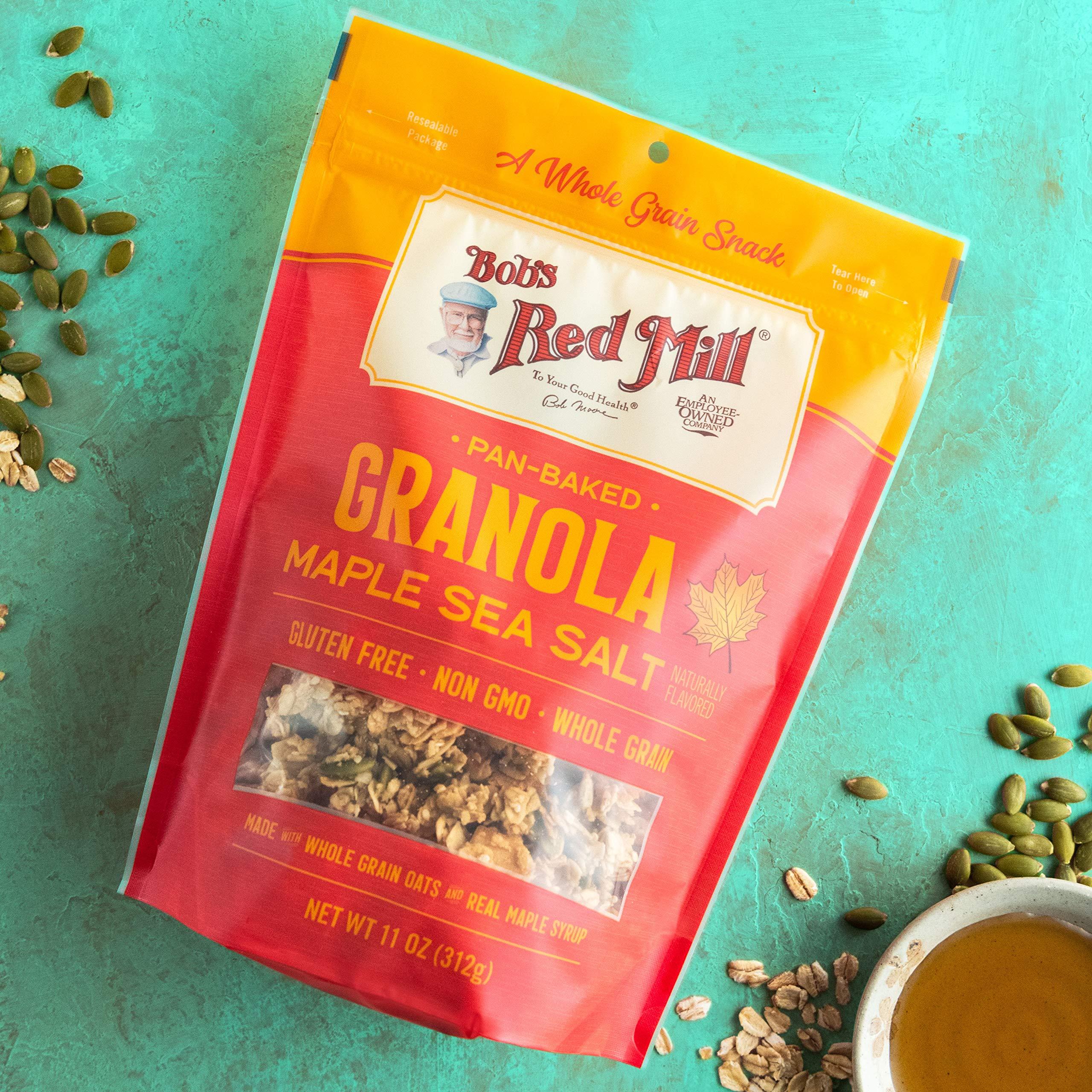 Bob's Red Mill Bob\'s Red Mill Maple Sea Salt Granola, 11oz (Pack of 6) - Non GMO, Whole Grain, Kosher
