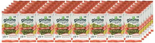 gimMe Gimme Chili Lime Flavored Roasted Seaweed Snacks, 6 Pieces, Gluten Free, 1.02 Ounces (Pack Of 8)