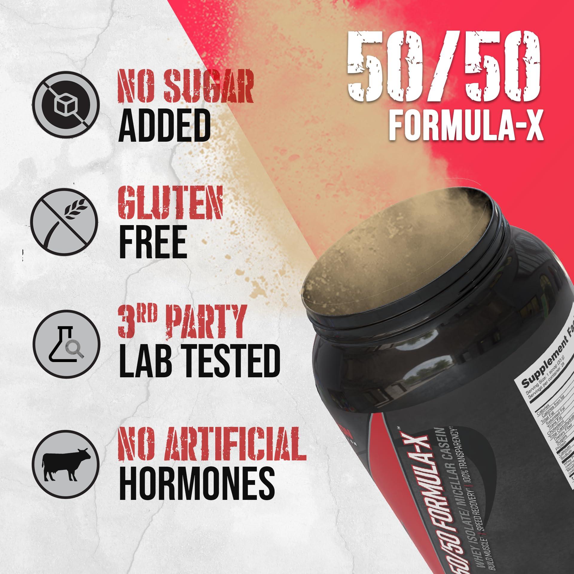 Apollon Nutrition Apollon Nutrition 50/50 Formula-X | Whey Isolate and Casein Protein | 2 lb (Dutch Chocolate)