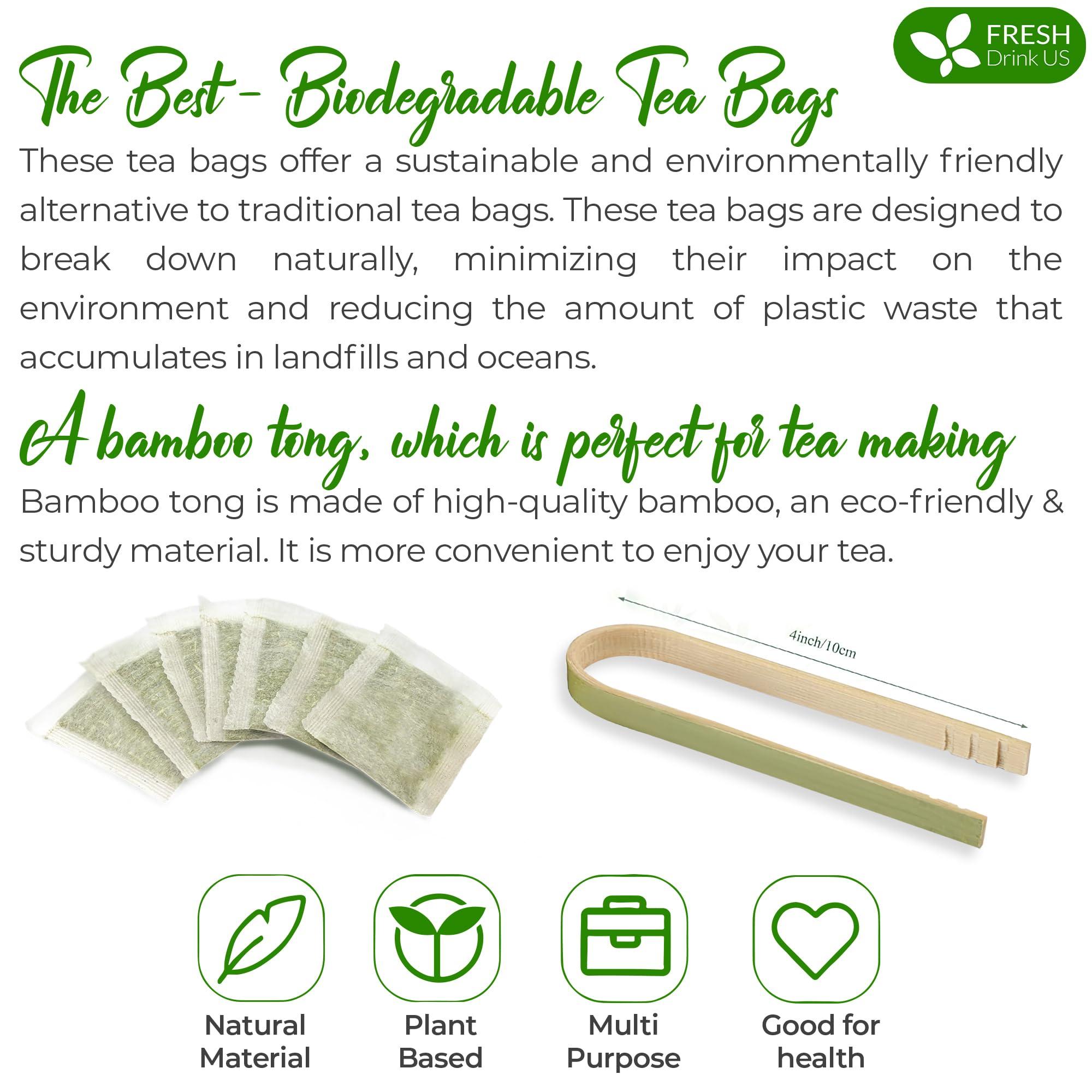 FRESHDRINKUS FreshDrinkUS, Premium 40 Banaba Tea Bags, 100% Natural & Pure from Banaba Leaves. Loose Leaf Banaba Herbal Tea. No Sugar, No Caffeine, No Gluten, Vegan.