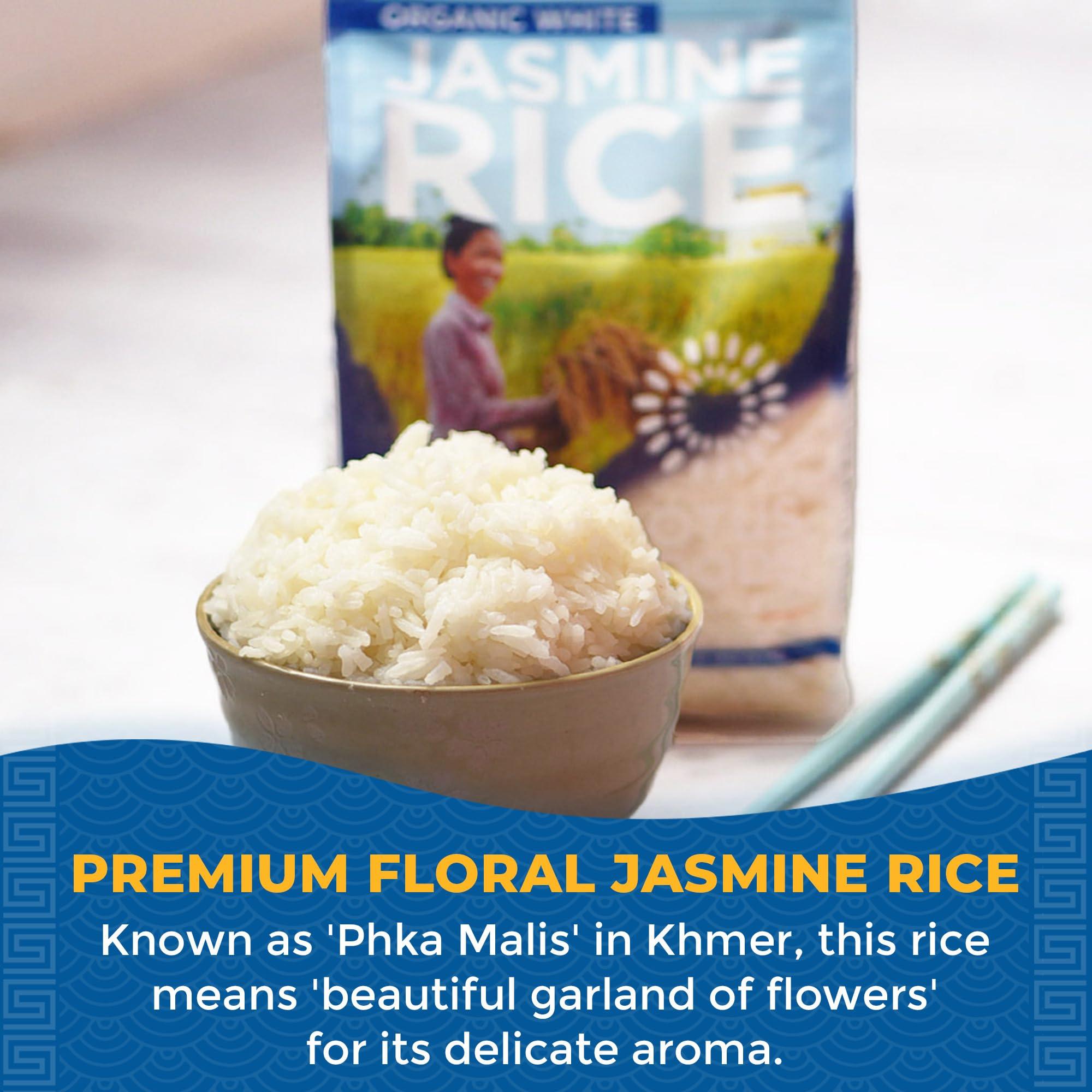 Lotus Foods Lotus Foods Organic White Jasmine Rice - Jasmine Rice, Gluten Free White Rice, Organic Rice, Long Grain Asian Sticky Rice, USDA Organic, Vegan, Gluten Free - 30 Oz (Pack of 3)