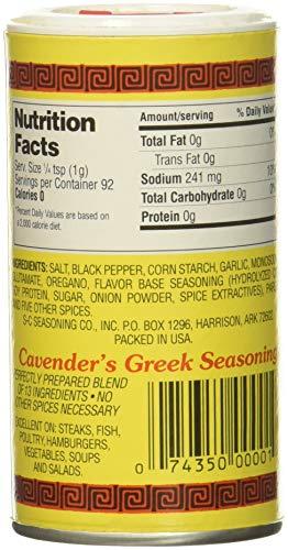 Cavender's Cavender's All Purpose Greek Seasoning - 3.25 oz (pack of 2)-