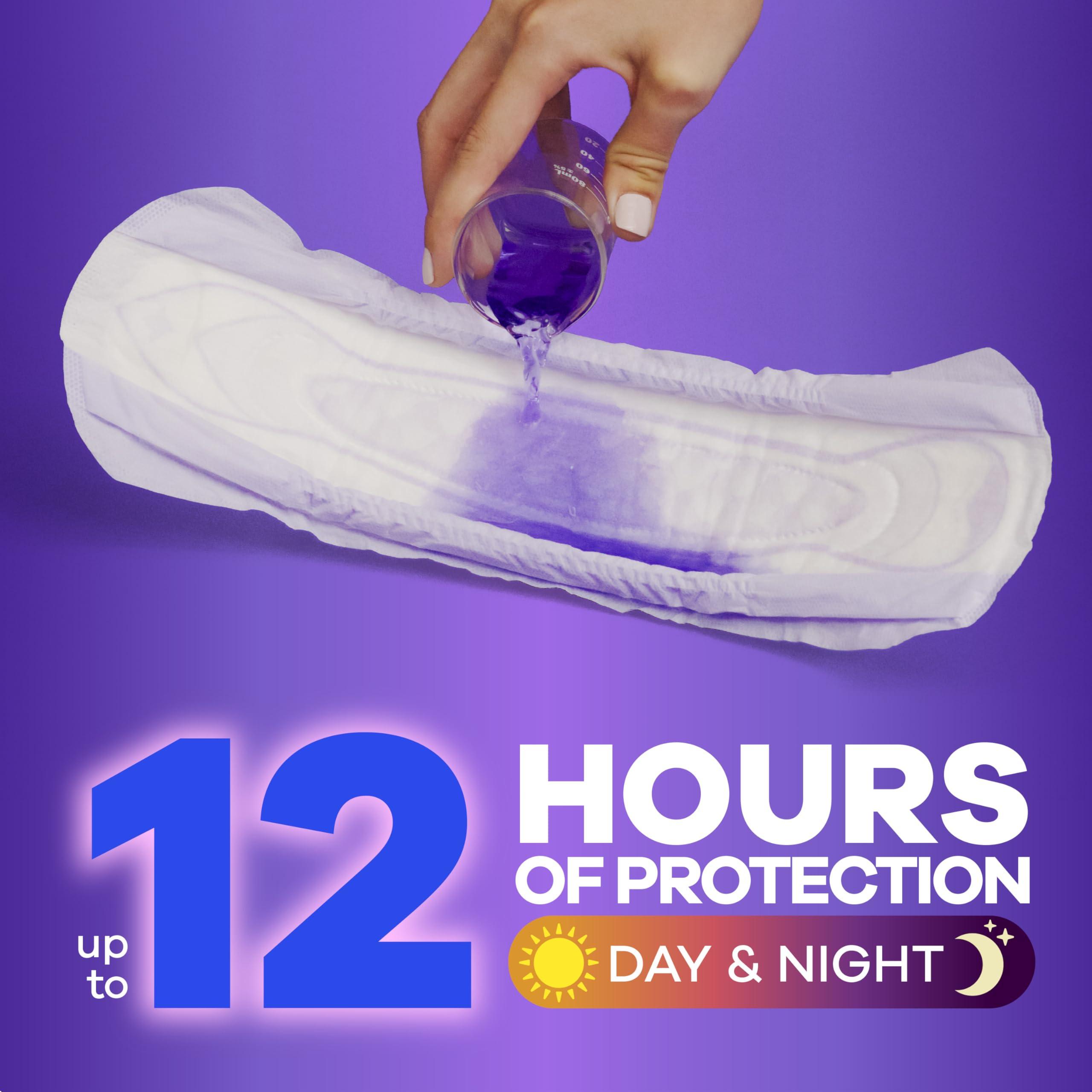 Always Discreet Always Discreet Adult Incontinence Pads for Women, Extra Heavy Absorbency, Long Length, Postpartum Pads, 112 CT