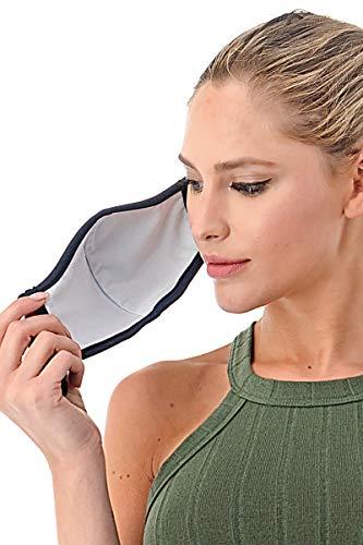 DewAmor DewAmor Reusable Washable Lightweight Neoprene/Cotton Face Mask (Turquoise) (Made in USA) (Multi- Pack) (1)