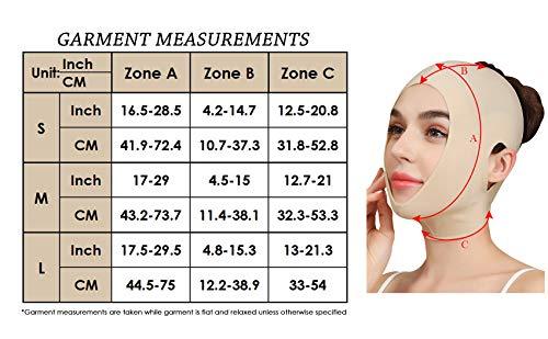 Anna-Kaci Anna-Kaci Womens Chin Strap Support Band Neck Bandage Post Surgical Compression Head wrap, Neck and Chin Compression Garment Wrap, Beige, Medium